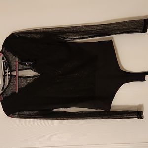 NWT Black lace top